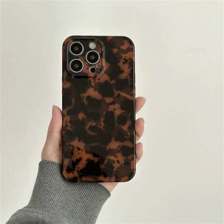 Apple High-End Tortoiseshell & Leopard Print Soft Phone Case Compatible With Iphone 14 Pro Max/IP... | SHEIN