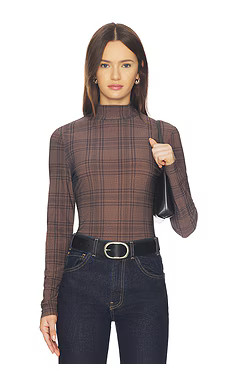 ASTR the Label Lida Top in Brown Plaid from Revolve.com | Revolve Clothing (Global)