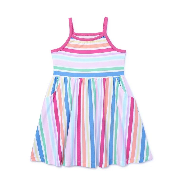 Garanimals Toddler Girl Stripe Jersey Tank Dress, Sizes 12M-5T | Walmart (US)