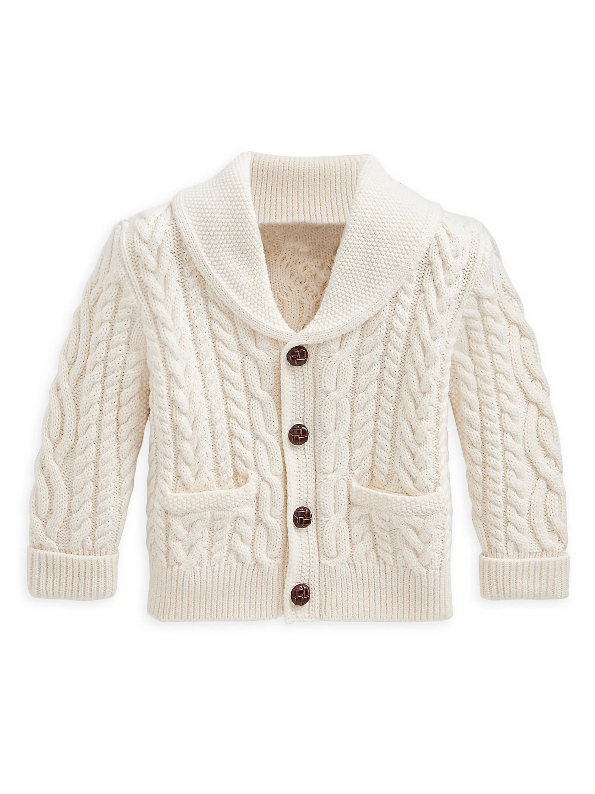 Baby Boy's Aran-Knit Cardigan | Saks Fifth Avenue