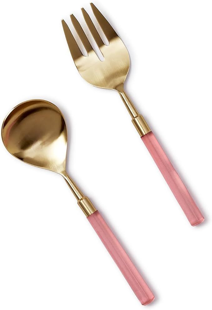 Two's Company Pink Blush Servers in Gift Box, Set of 3, Stainless Steel, Kitchenware and Accessor... | Amazon (US)