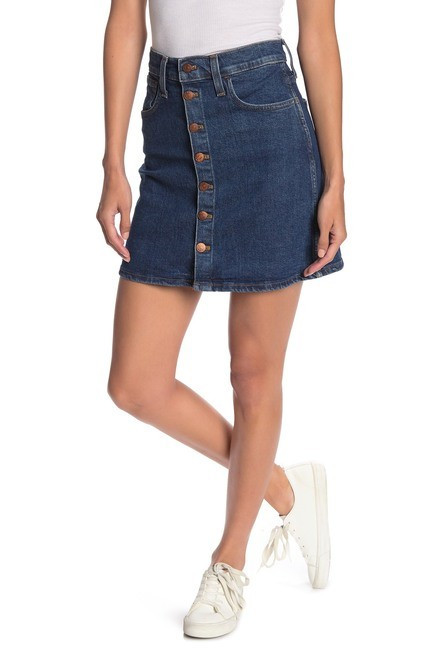 MadewellButton Front Denim Skirt | Nordstrom Rack