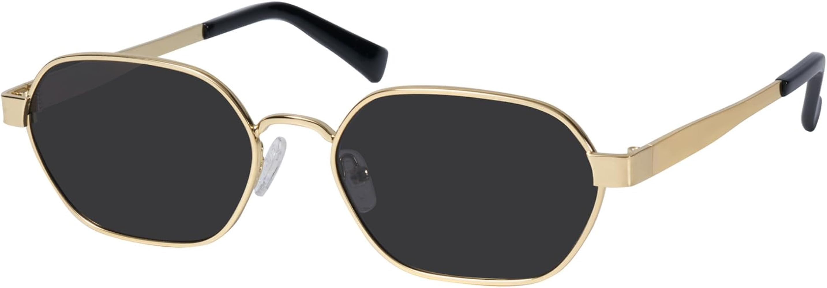 mosanana Trendy Retro Hexagon Sunglasses for Women Metal MS52593 | Amazon (US)