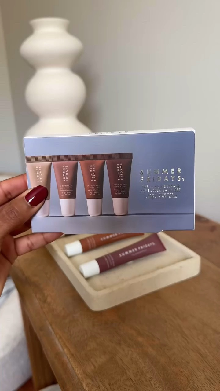 🚨 Text alert: @SummerFridays just dropped the cutest Mini Neutrals Lip Butter Set, and I couldn’t keep this one to myself. 🤭⁠
⁠
Listen, two years ago, I was skeptical too—$25 for a lip balm? I wasn’t sold. But here we are, two years later, and I’ve been using Summer Fridays ever since. I love being proved wrong! 😅⁠
⁠
Now, these four dreamy shades—vanilla, vanilla beige, iced coffee, and brown sugar—are packed with buttery hydration and a shine that lasts.
⁠
And the best part? These minis are perfect for slipping into your pocket, Lulu belt bag, or tossing in your purse. They go everywhere with me! ✨⁠
⁠
Run, don’t walk, to add these to your cart. You know you need one for yourself, one for a friend, and maybe one for me too. 😜⁠
⁠
Who else is obsessed with Summer Fridays? Let me know your must-haves in the comments!⁠
.⁠
.⁠
.⁠
#lipbutter #lipbalm #summerfridays #lipcare #beautycommunity #makeupproducts #hydratinglipbalm #veganbeauty #beautyguru #holidaygiftguide #sephorahaul #sephora ⁠
⁠
hydrating lip balm, vegan beauty products, beauty essentials, mini lip butter set, lip care routine, holiday beauty gifts, cruelty-free lip balm, lip hydration, beauty community favorites, travel-friendly beauty, summer Fridays lip butter balm, lip butter balm