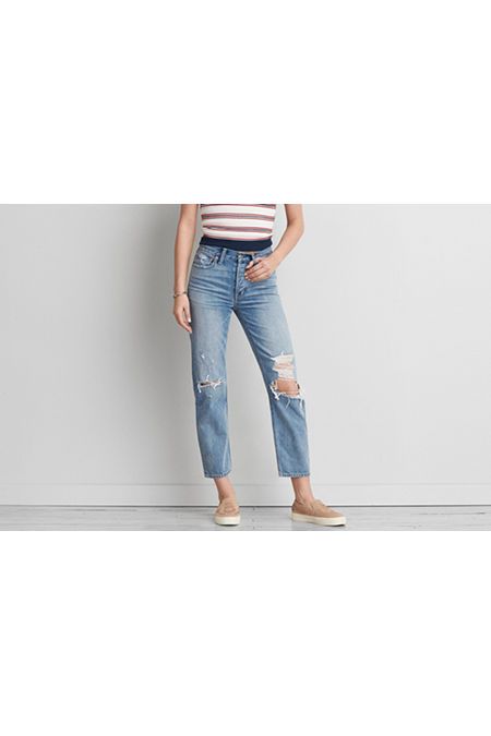 Vintage Hi-Rise Straight Crop | American Eagle Outfitters (US & CA)