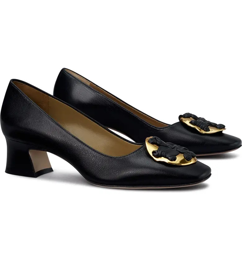 Tory Burch Block Heel Medallion Pump | Nordstrom | Nordstrom