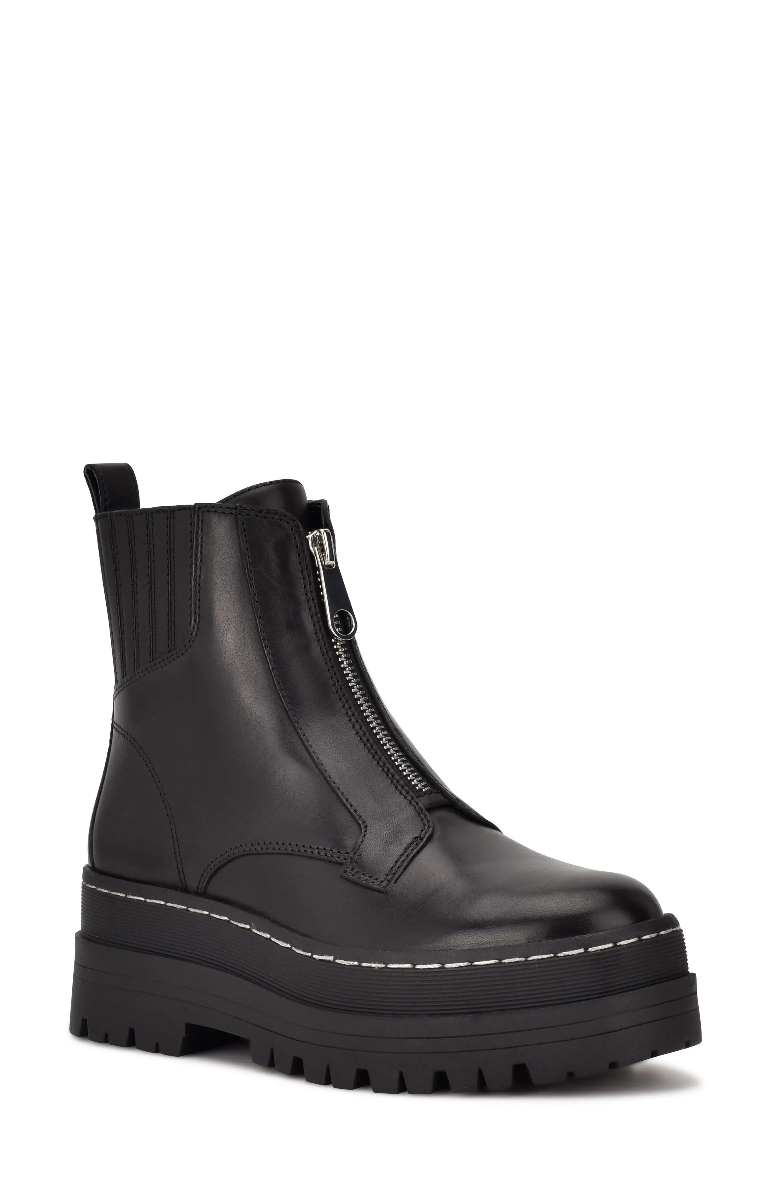 Marc Fisher LTD Prisco Boot, Size 6 in Black Leather at Nordstrom | Nordstrom