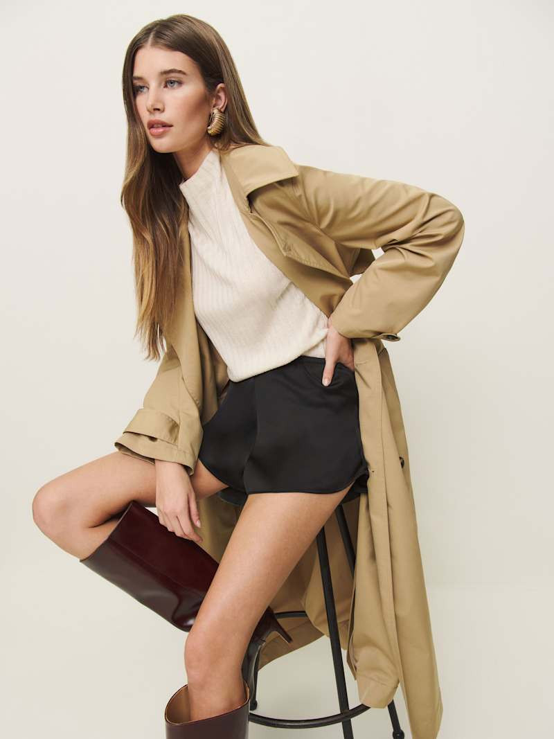 Tiffie Satin Short | Reformation (Global)