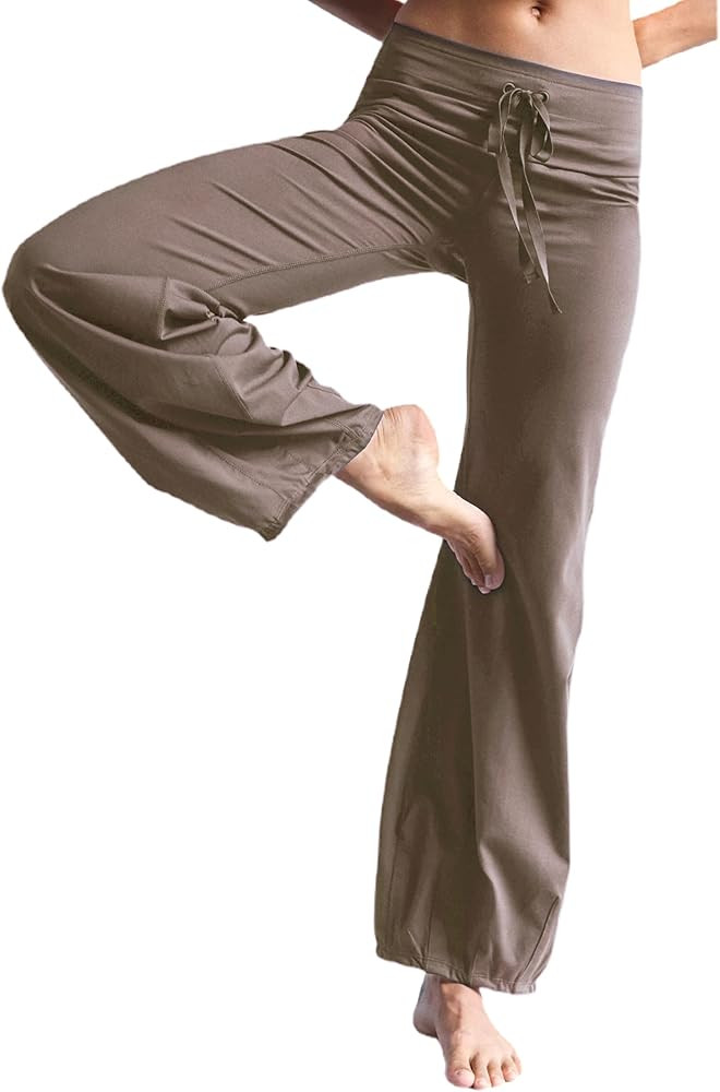 Women's Quick Step Bubble Pants High Waist Drawstring Wide Leg Flare Yoga Active Lounge Pants for... | Amazon (US)
