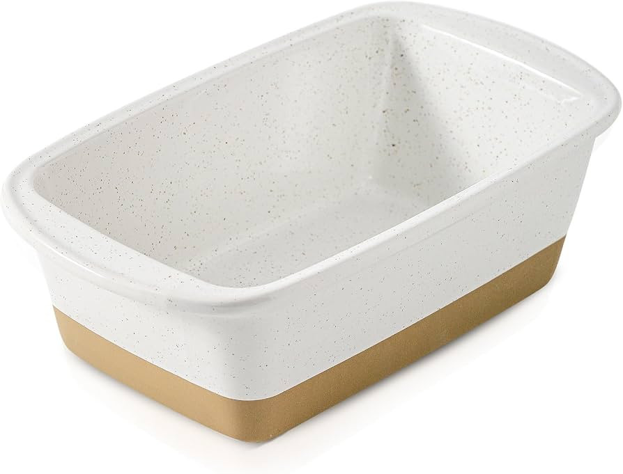 HVH Ceramic Loaf Pan for Baking Bread, 9 x 5 inch Baking Bread Loaf Pan, Rectangular Bread Pan, B... | Amazon (US)