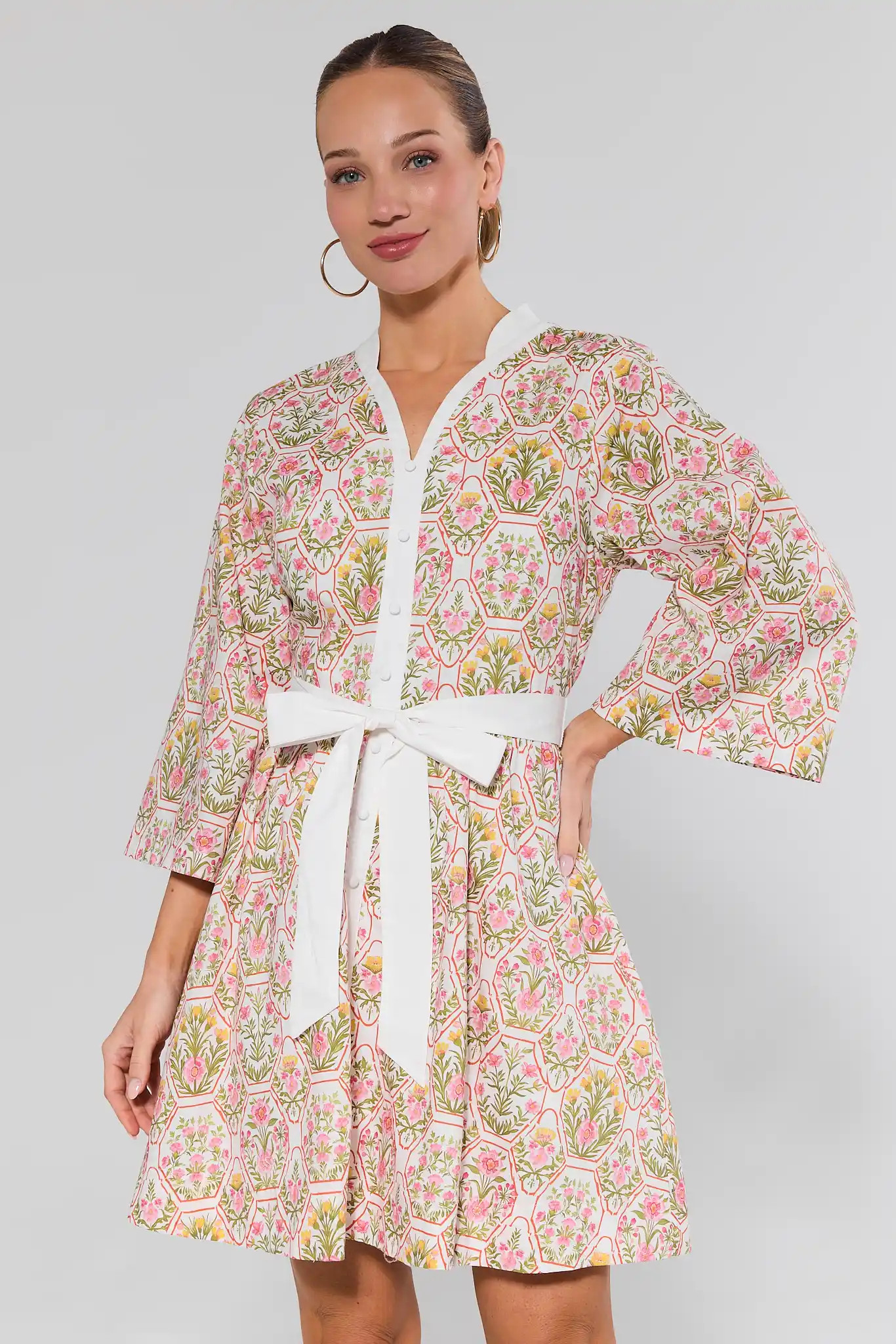 Cameron Multi Floral Short Dress | Avara