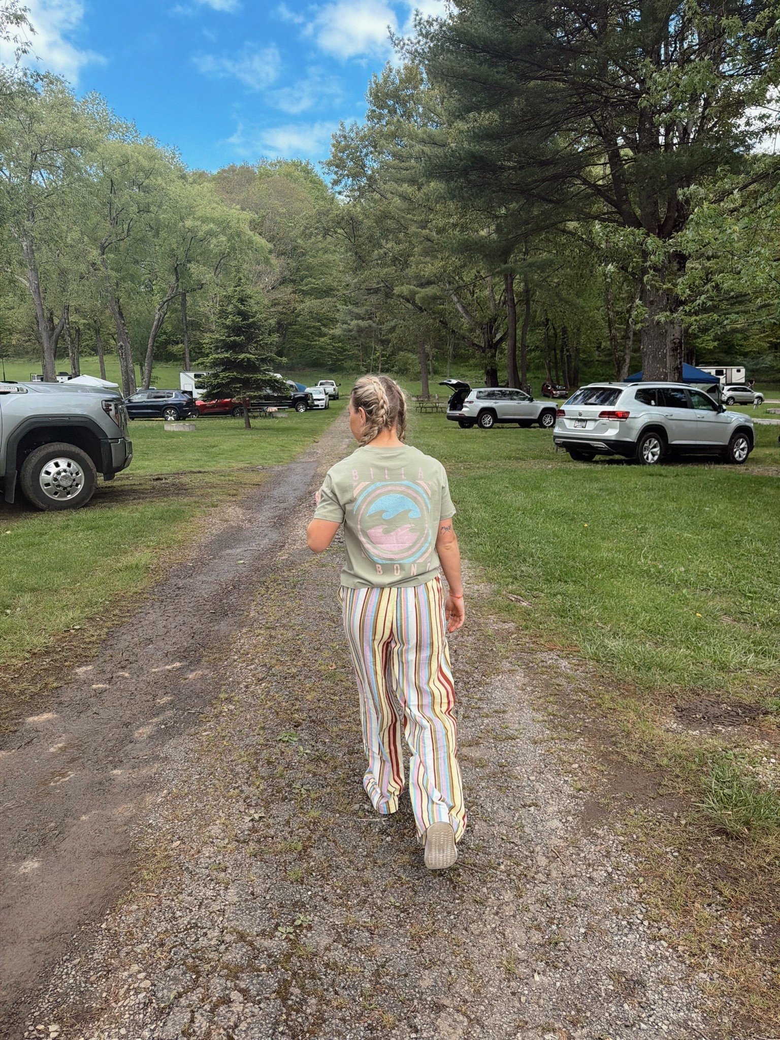 loungewear outfit for camping - pants from Walmart, wearing a size small! + my fav heydude shoes 

 #LTKootd #LTKSeasonal #LTKSaleAlert
