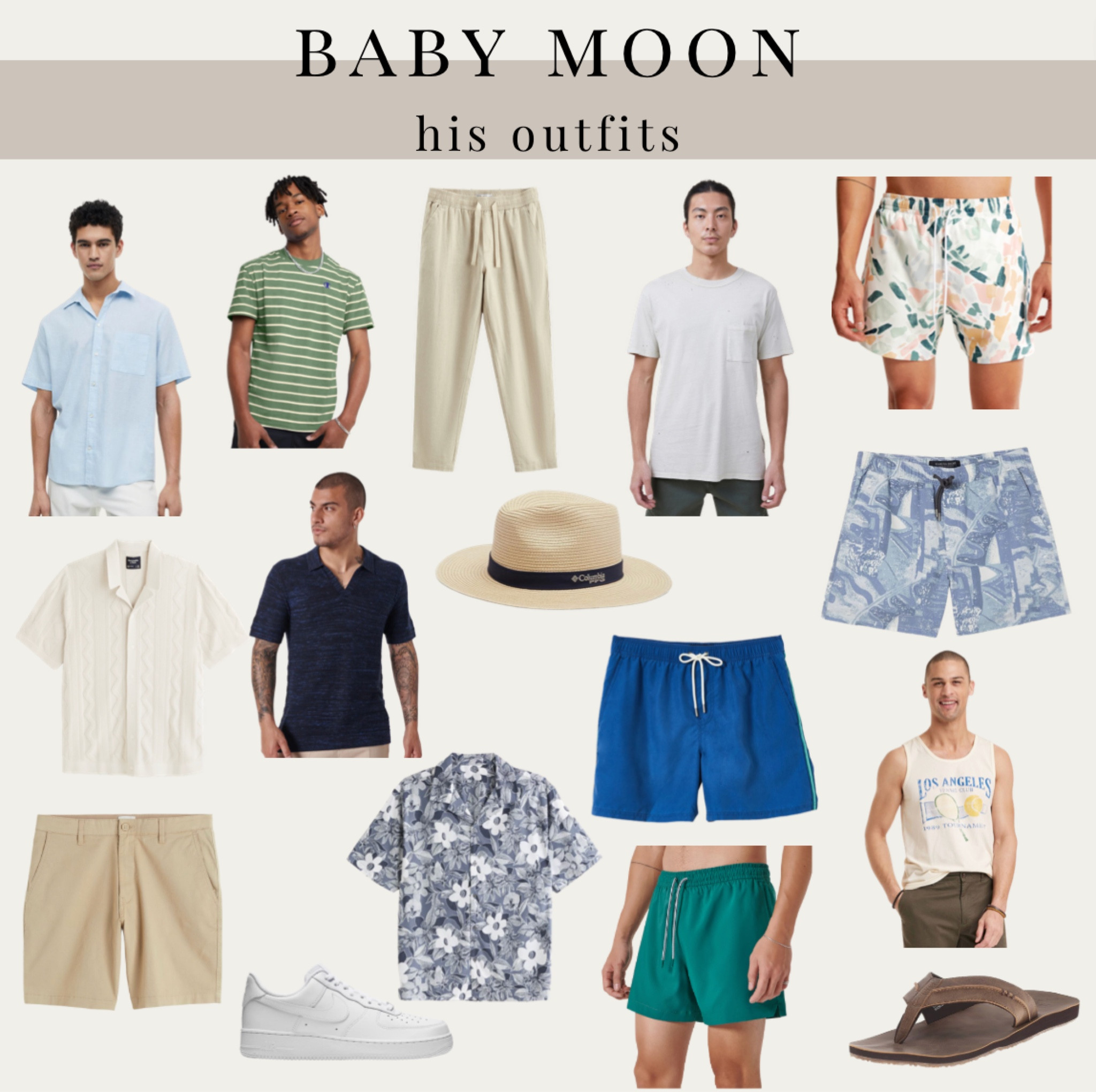 Babymoon outfits for the daddy to be!! 

#LTKmens #LTKbaby #LTKtravel