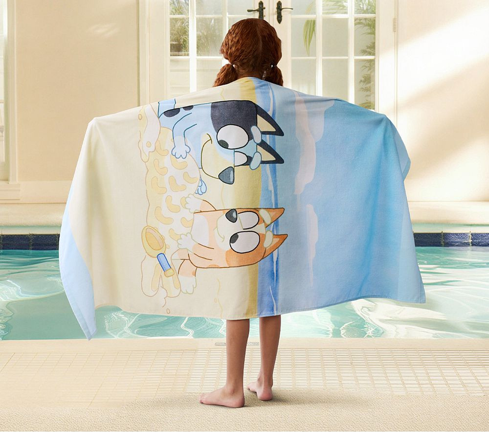 Bluey Kid Beach Towel UPF 50+ | Pottery Barn Kids
