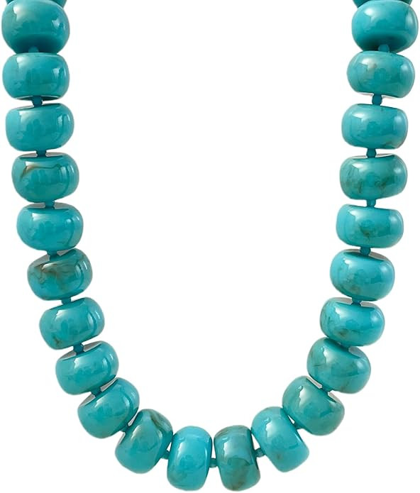 Miniature Semi-Precious Stone & Oversized Multi-Color Resin Bead Statement Necklace - 17"+3" Exte... | Amazon (US)