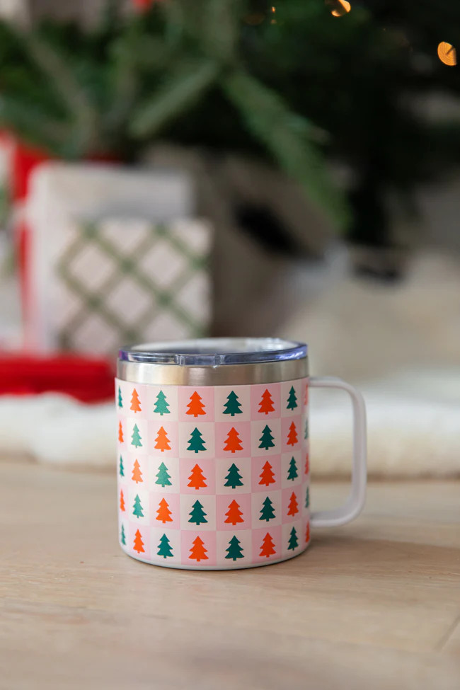 Sippin' Pretty In Rockin' Around Travel Coffee Mug | Pink Lily