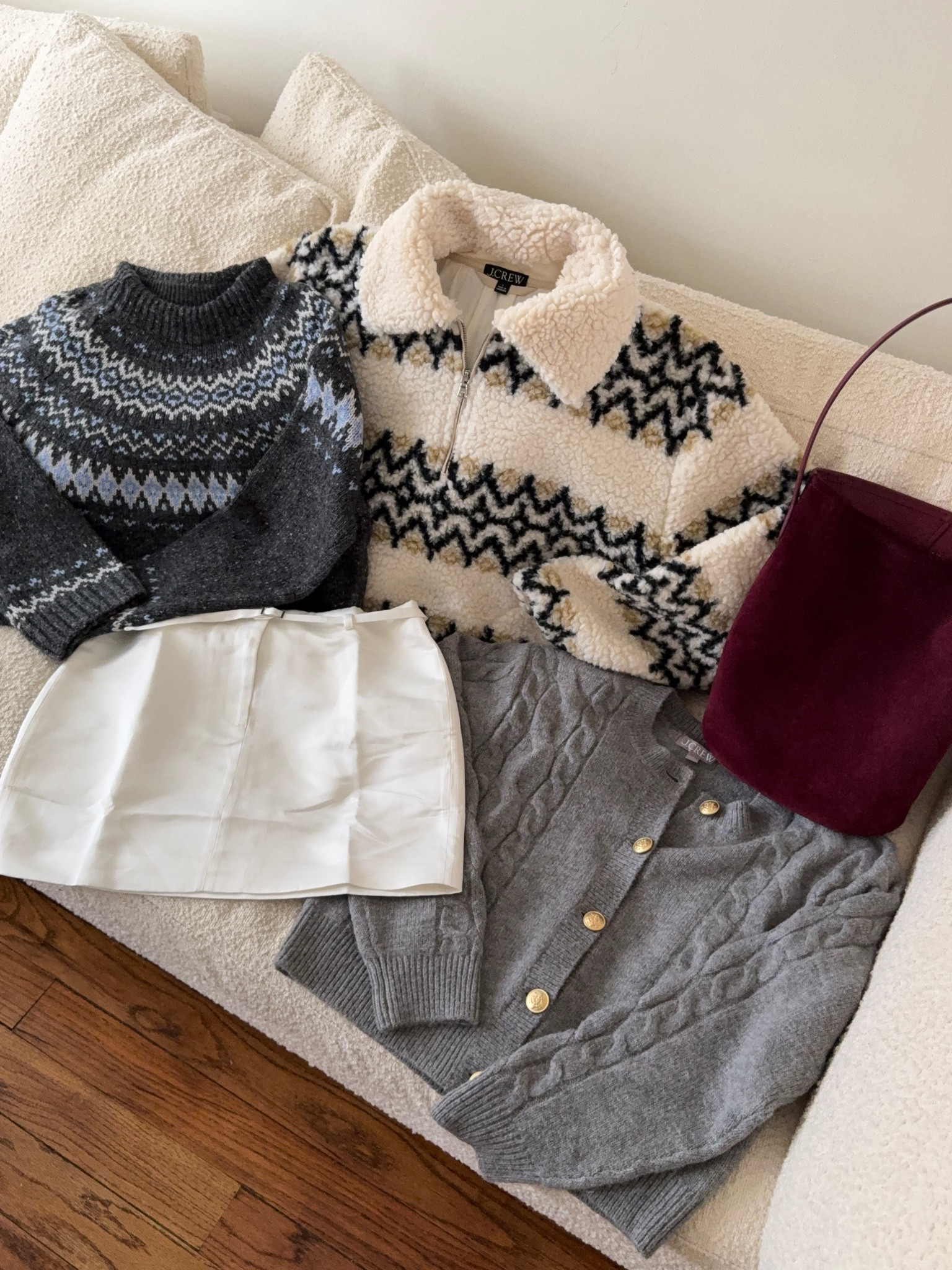 J crew holiday outfits, sweaters, suede bag! 

#LTKFindsUnder50 #LTKFindsUnder100 #LTKStyleTip