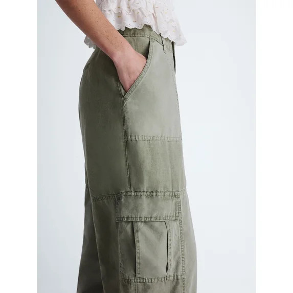 Scoop Women's and Women's Plus Cargo Barrel Pant, Sizes 0-26W | Walmart (US)