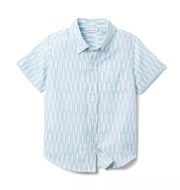 Ikat Linen-Cotton Shirt | Janie and Jack