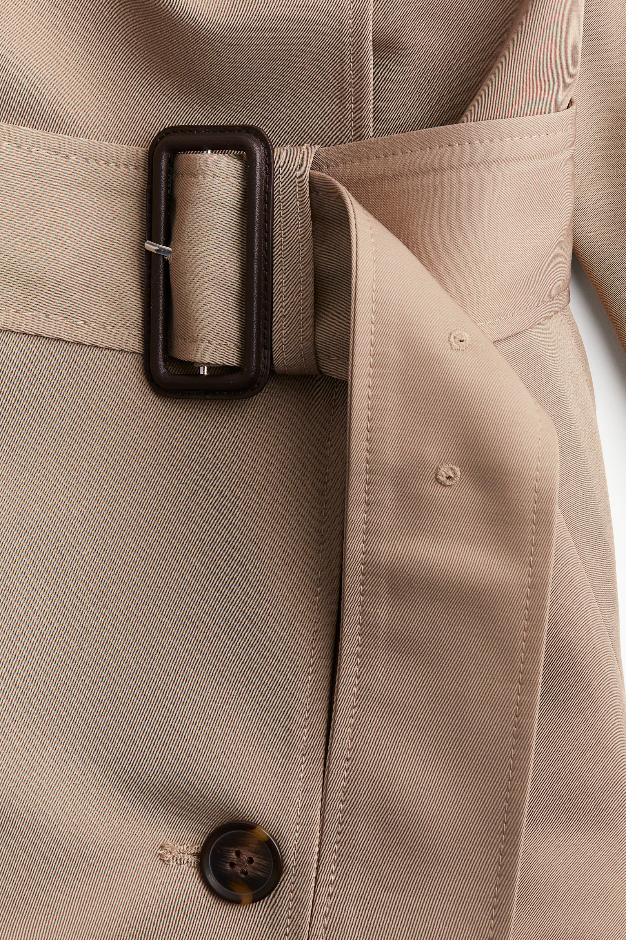 Zweireihiger Trenchcoat - Beige - Ladies | H&M AT | H&M (DE, AT, CH, NL, FI)