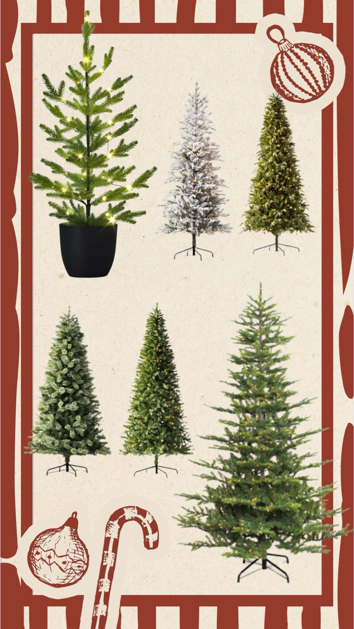 Target Christmas tree sale! 50% off! Love the bottom left tree! 

#LTKHoliday #LTKSeasonal