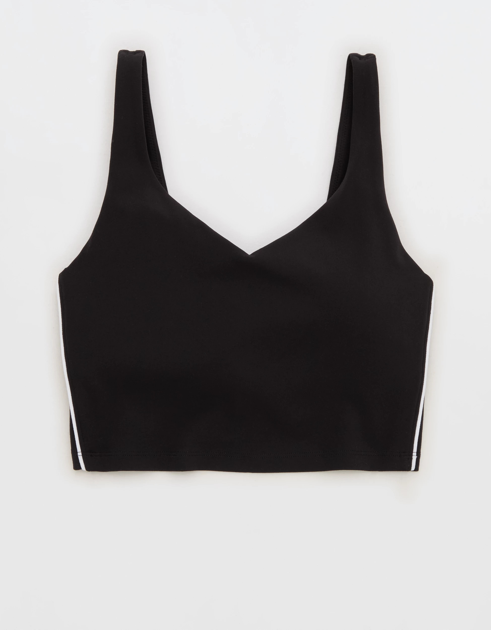 OFFLINE By Aerie Real Me Track Low Key Longline Sports Bra | American Eagle Outfitters (US & CA)