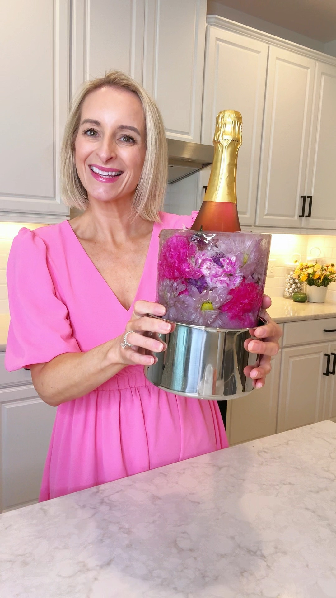 Floral ice bucket 🌸 So easy to make and perfect with fresh or faux flowers!



#LTKHome #LTKSeasonal