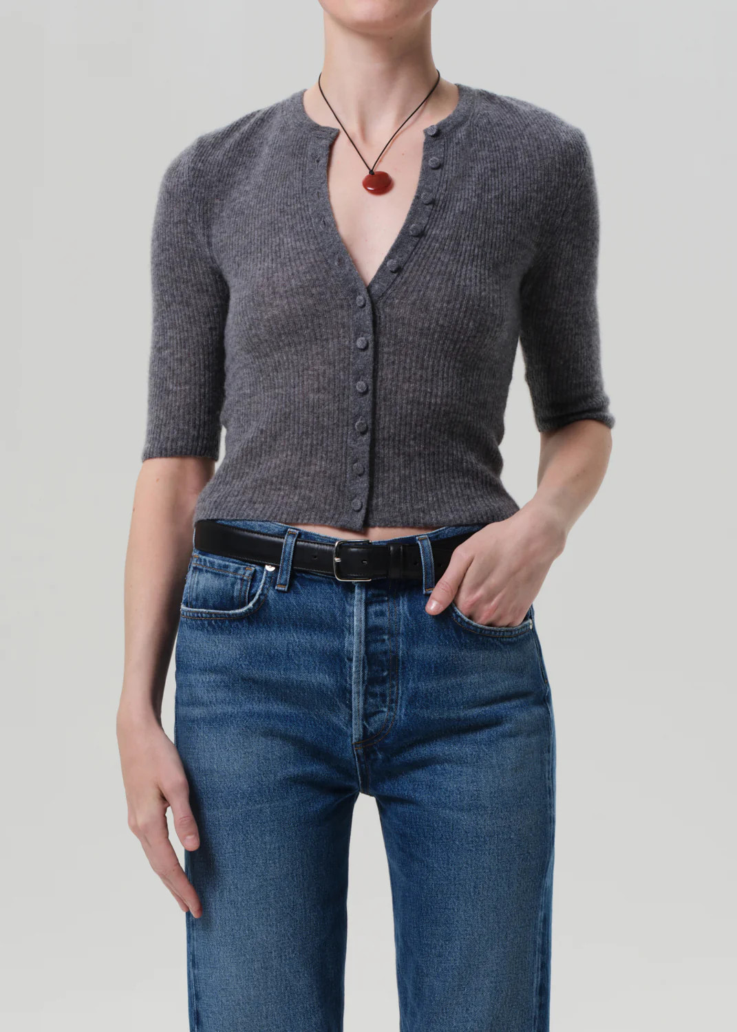 Tabitha Cardigan in Charcoal Heather | Citizens of Humanity