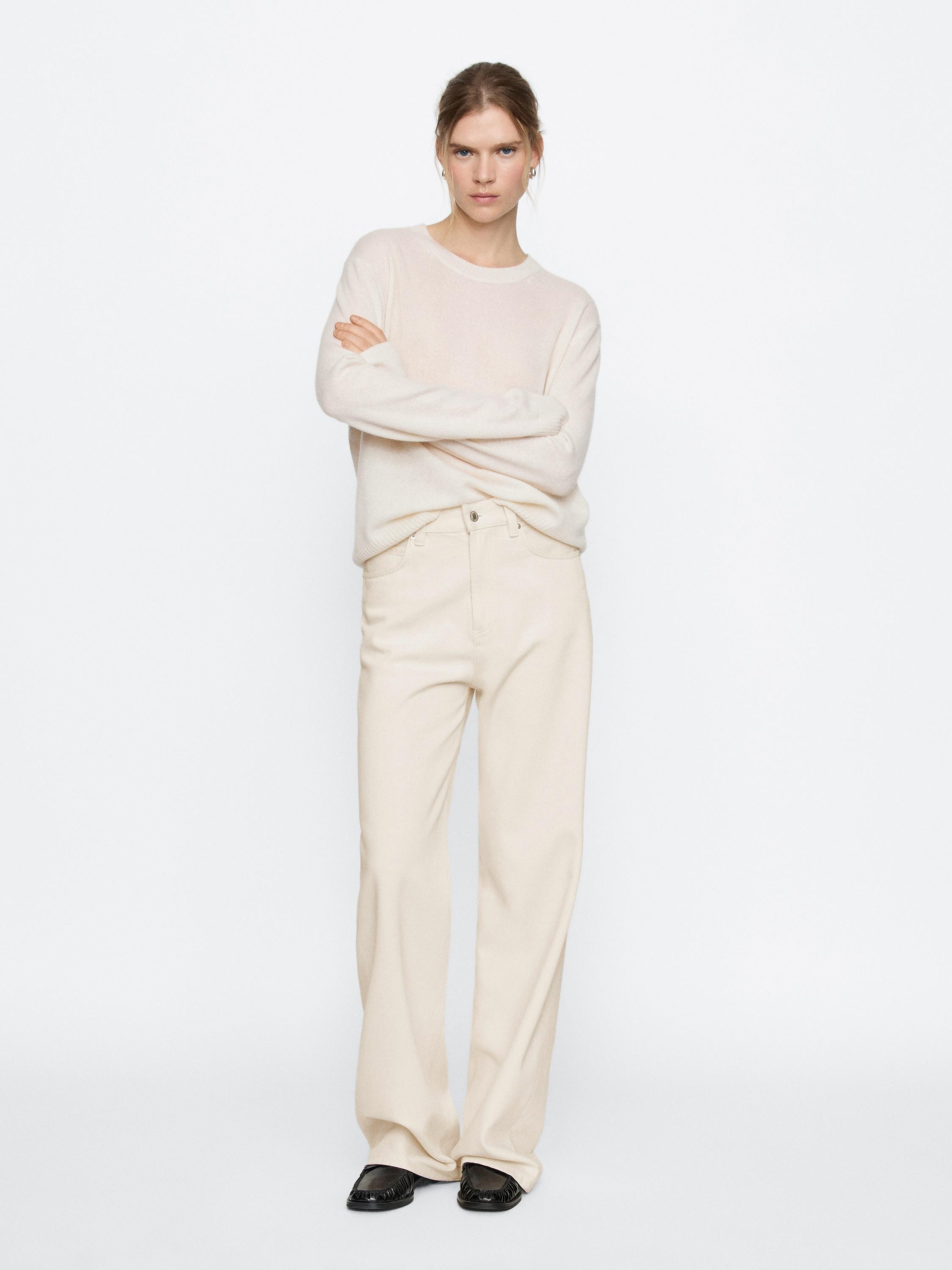 High-waist wide-leg jeans | Massimo Dutti US