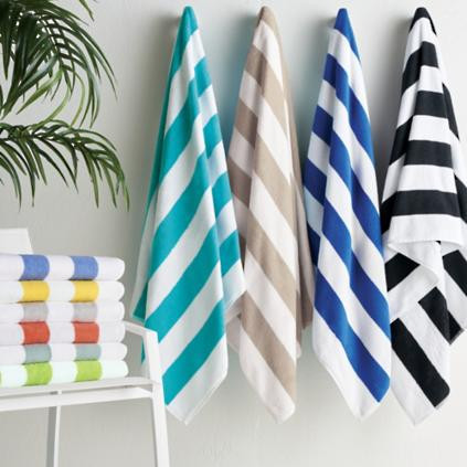 Frontgate Resort Collection™ Cabana Stripe Beach Towel | Frontgate