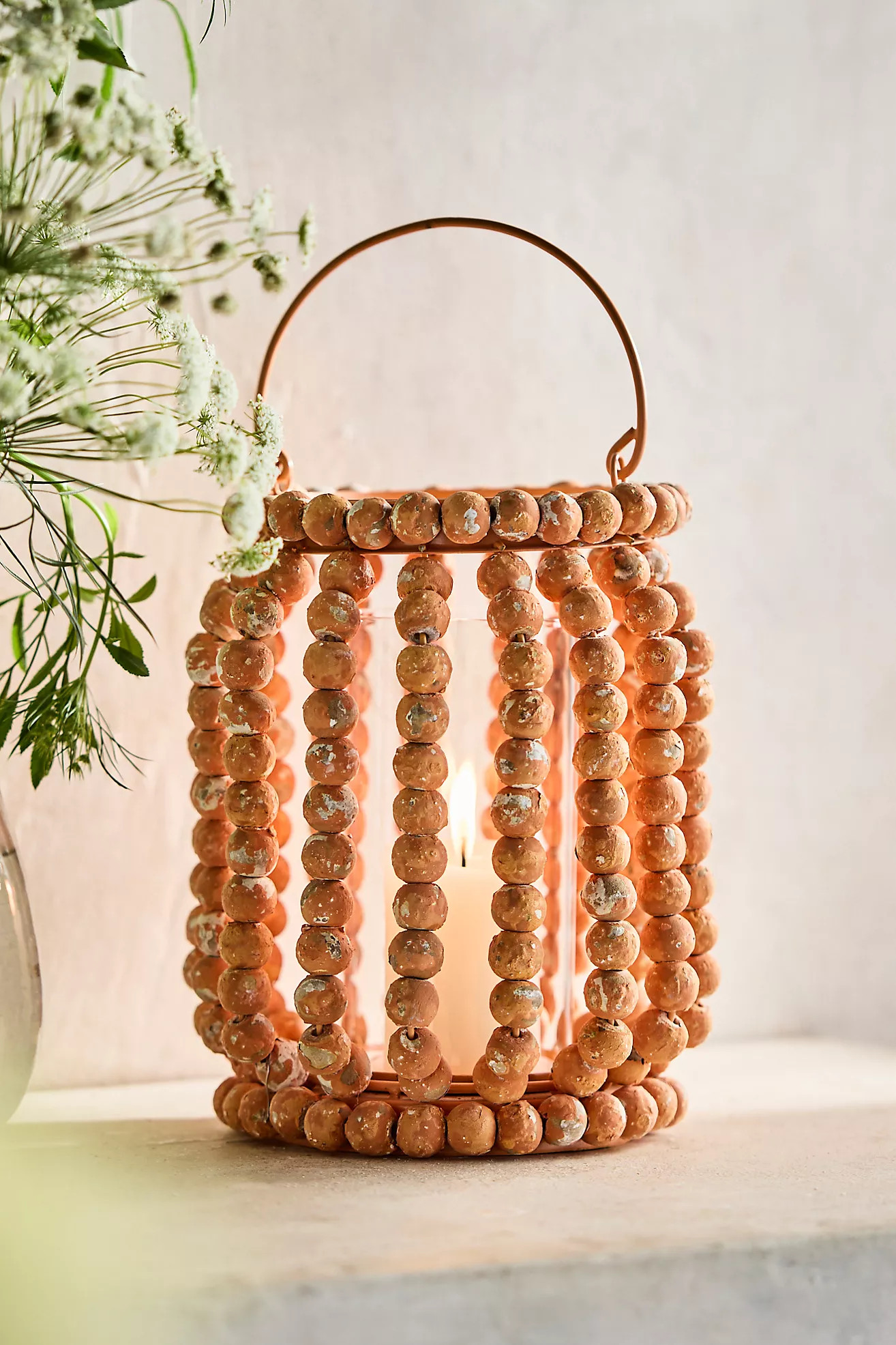 Beaded Oval Lantern | Anthropologie (US)