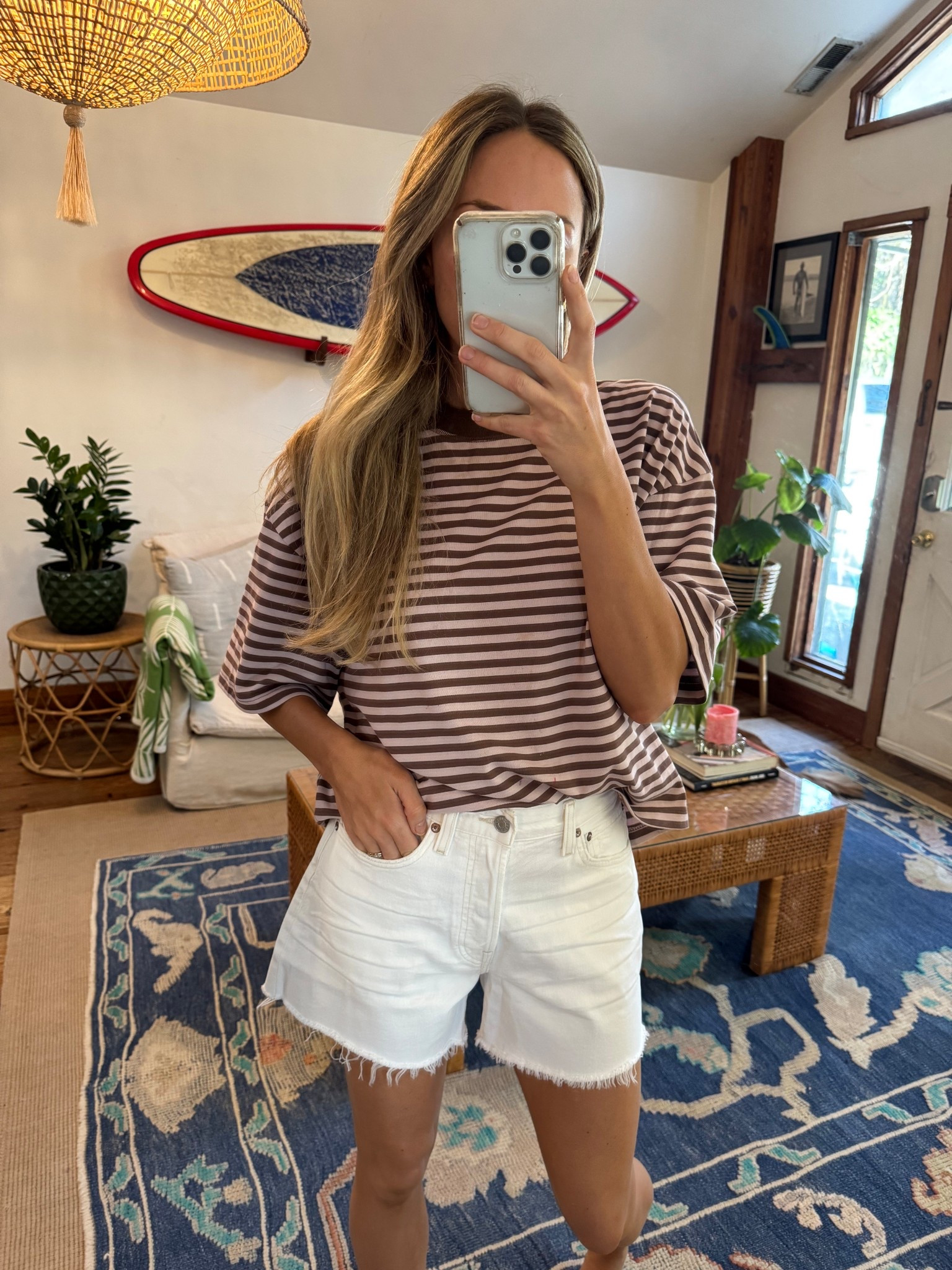 Size small tee, 26 jeans 