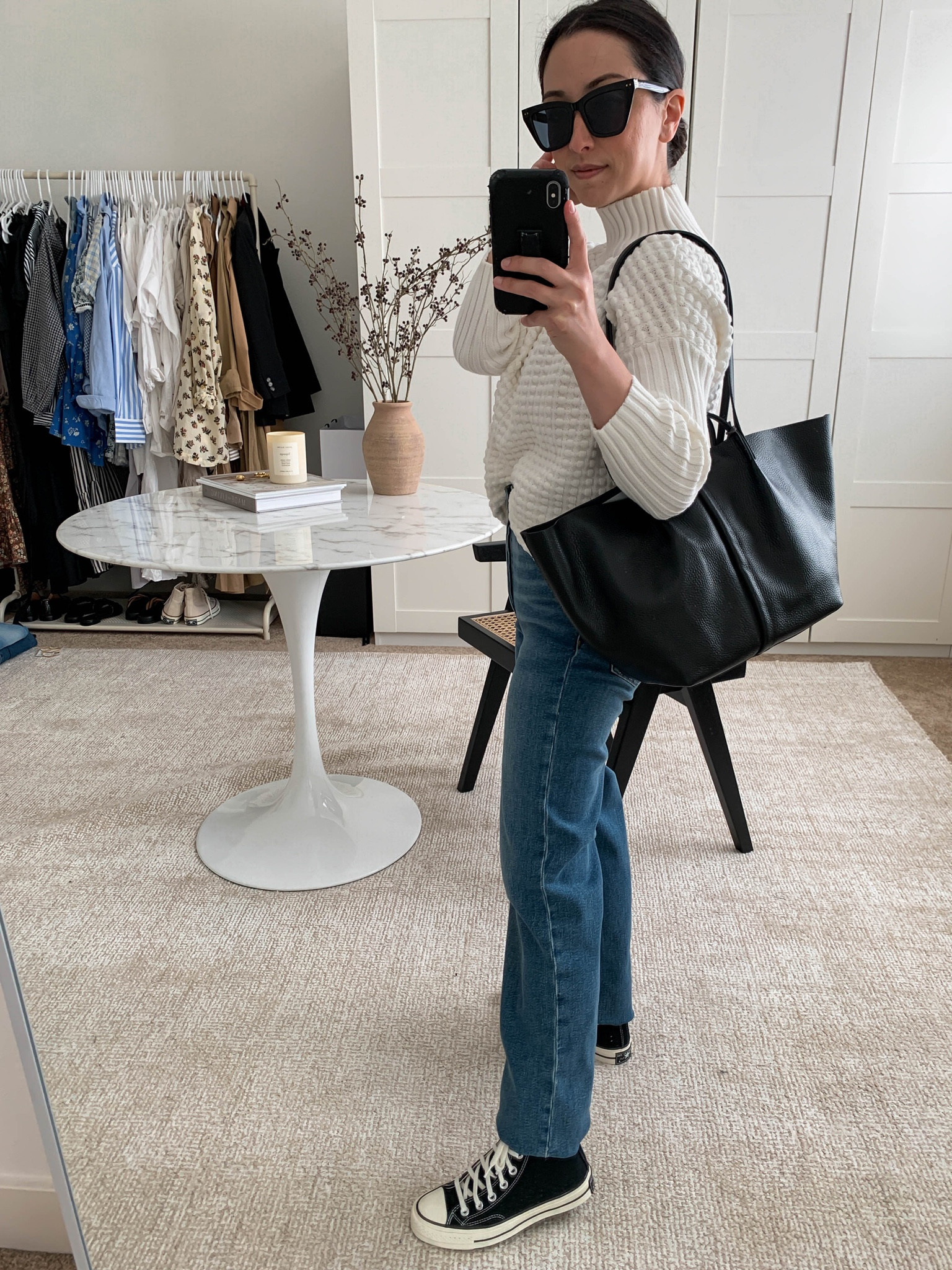 French Connection sweater- on sale. Tunic style with slits on the side. Short and slimmer arms which I love. I took the xs. On sale!


#LTKunder100 #LTKsalealert