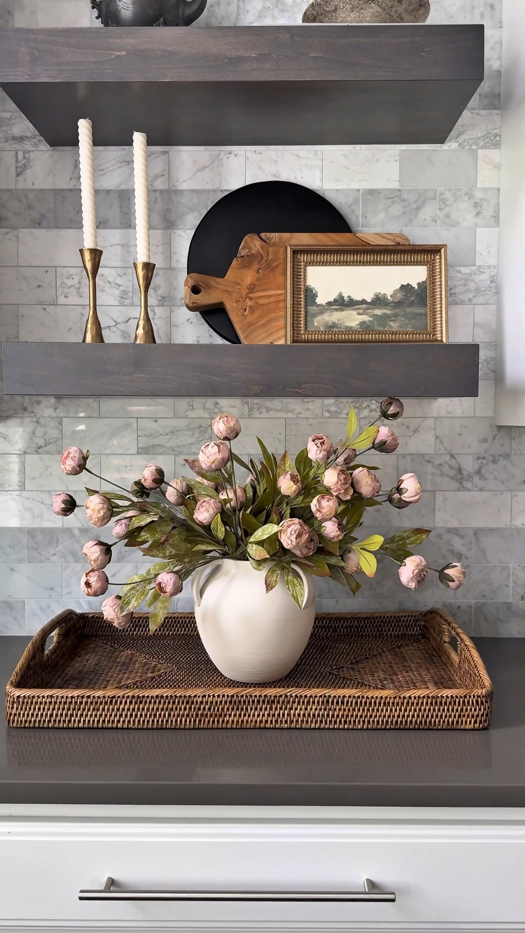 Unbox with me!! This rattan tray from Alice Lane is absolutely stunning!! It comes in 2 sizes - this is the large option. The quality is absolutely stunning! I’m planning to style it on the ottoman in our living room or may leave it here in our kitchen! #gifted 

#LTKGiftGuide #LTKHome