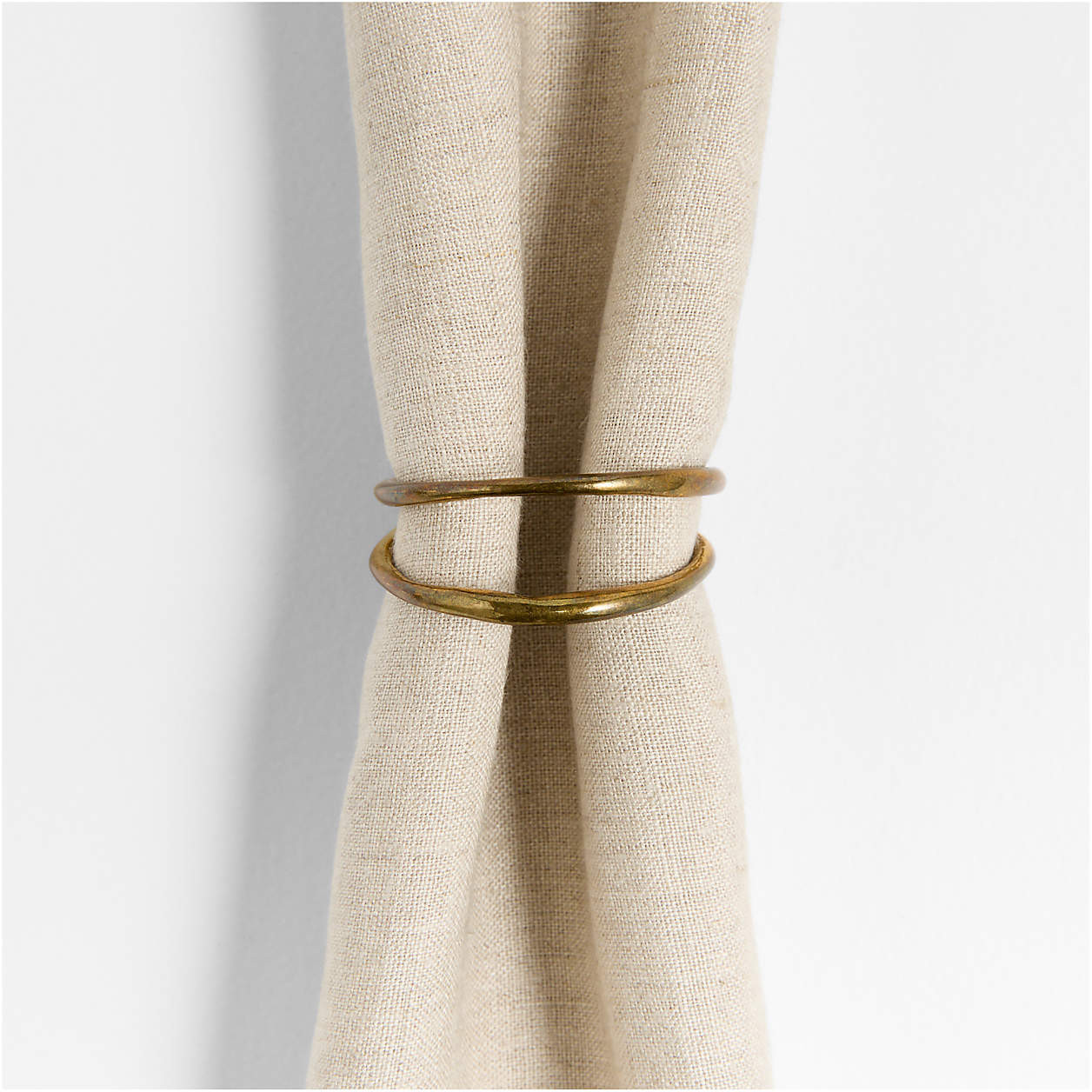 Aria Holiday Gold Napkin Ring + Reviews | Crate & Barrel | Crate & Barrel