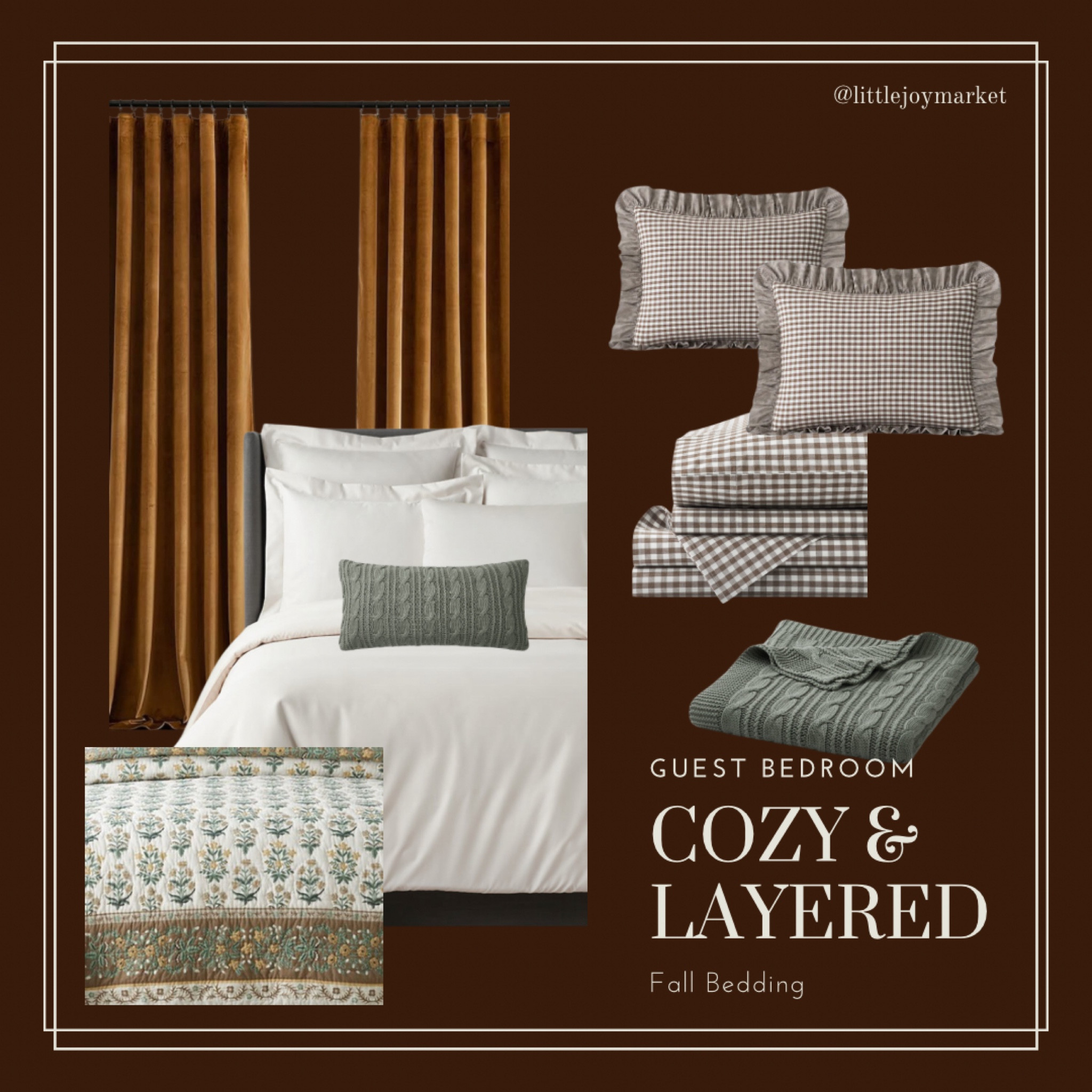 Cozy Fall Bedding with The Company Store. Gingham and floral pattern mixing, quilts, pillows and throws for all the layers! 

#LTKHome #LTKSeasonal