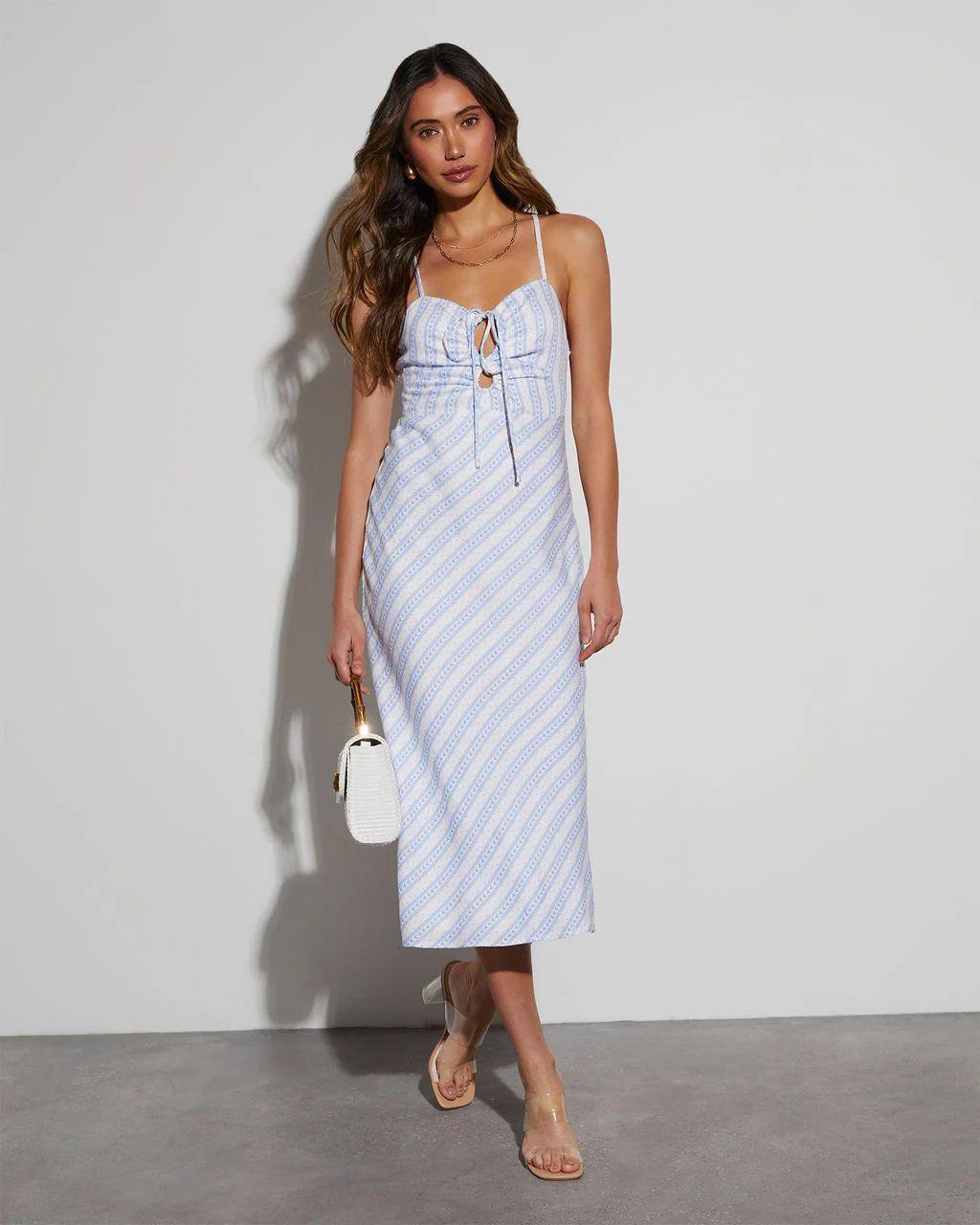 American Sweetheart Striped Midi Dress | VICI Collection