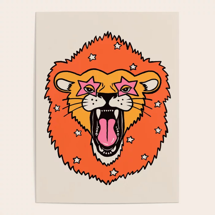 Lion Poster | Society6