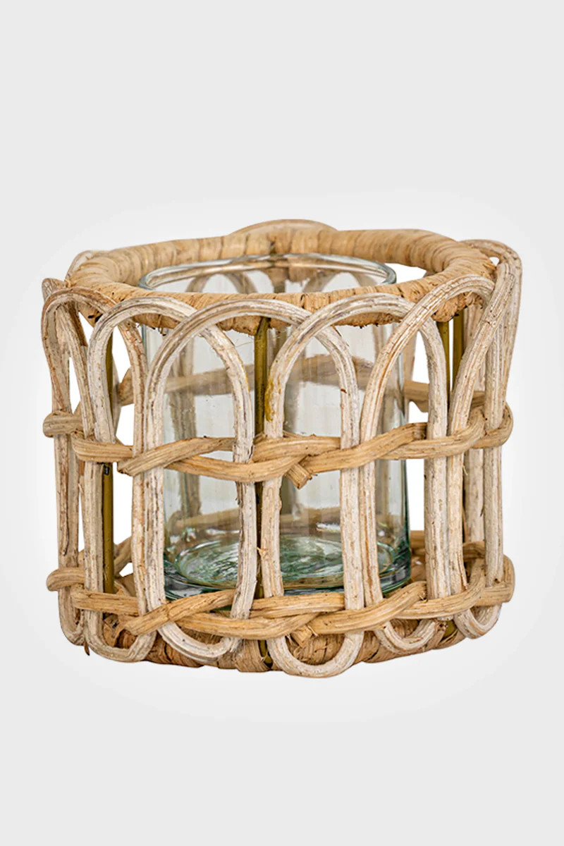 Provence Rattan Tealight Whitewash | Tuckernuck (US)