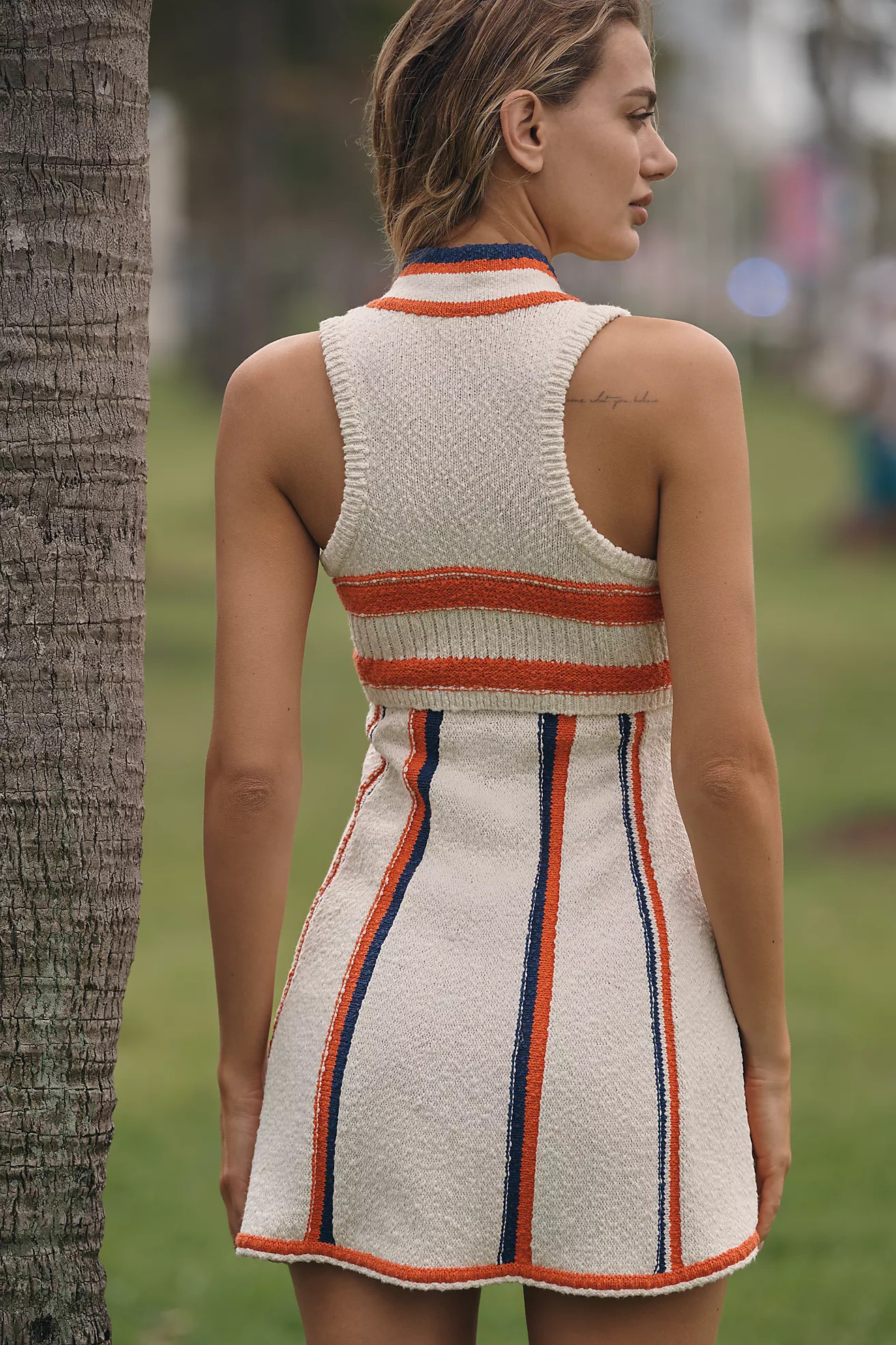 Daily Practice Swimmer Front-Zip Mini Dress | Anthropologie (US)