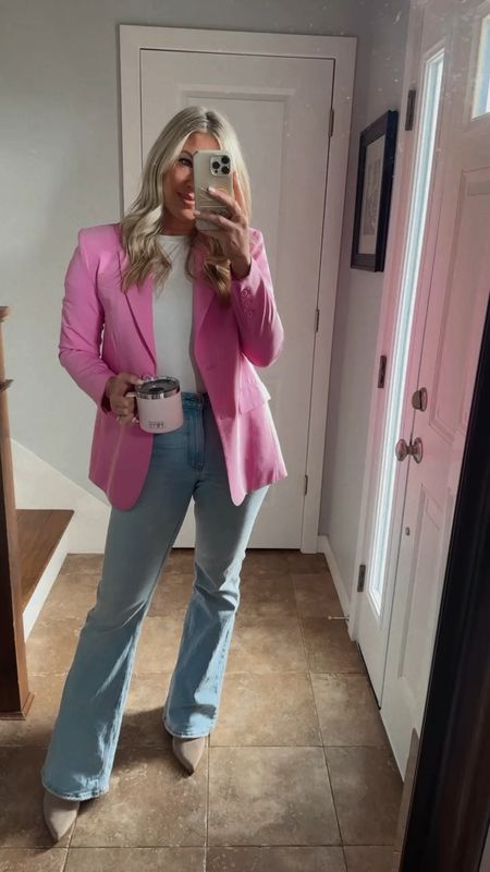 Spring / Easter call for a bring and colorful blazer. I love these jeans and ordered the long to wear with heels. Spring look 
Yeti mug 


#LTKSeasonal #LTKsalealert #LTKfindsunder100