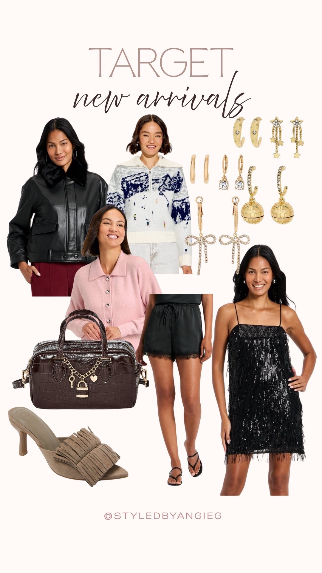 Target has some of the absolute best finds right now and I am not kidding when I say they are giving off major designer vibes. This dress would be perfect for NYE and these satin shorts would be so cute with an oversized sweater. 
New arrivals Target, affordable winter fashion 

#LTKHoliday #LTKPetite #LTKSeasonal