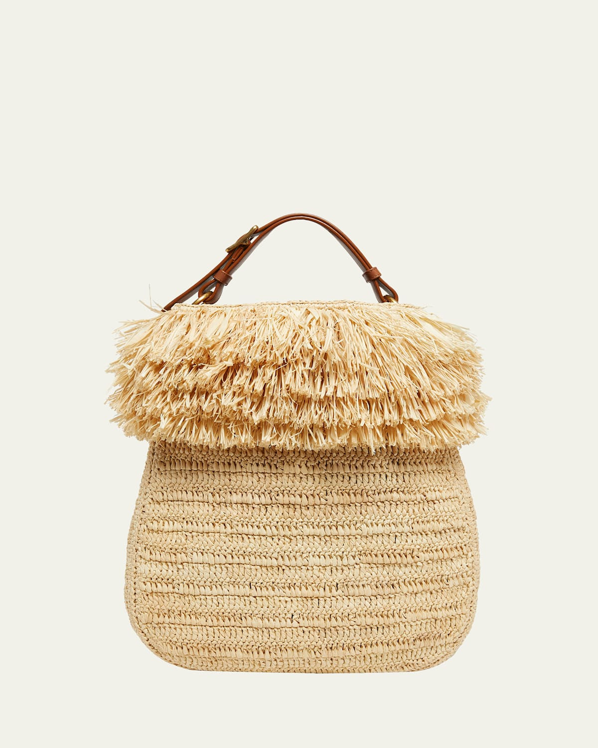 Roady Fringed Raffia Shoulder Bag | Bergdorf Goodman