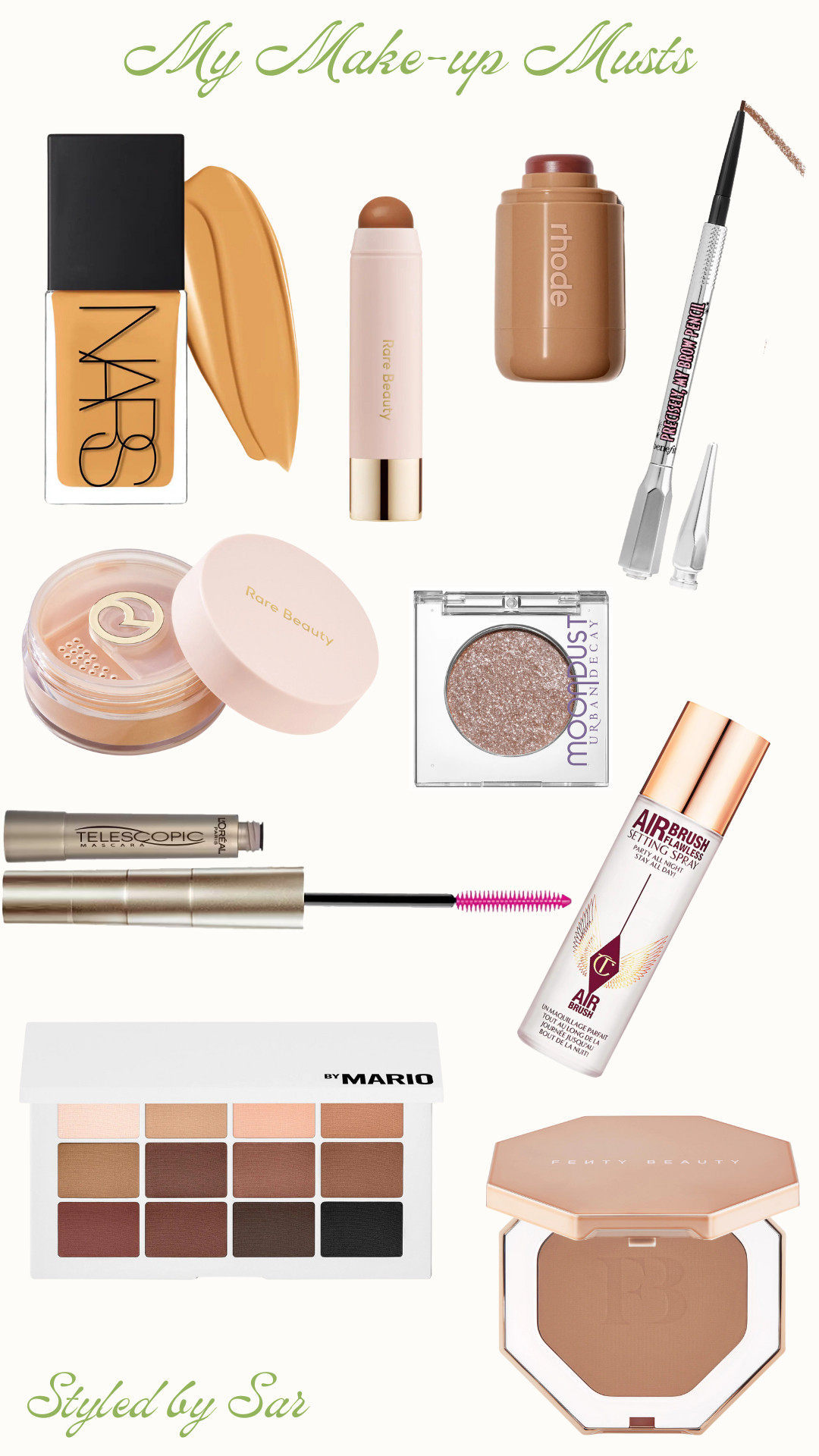 The makeup products i will always reach for and repurchase every single time!! 

I have tried 100 concealers and still looking for a favorite... i would say i do love rare beauty and lancome!! 

#beauty #beautyproducts #makeup #makeupmusts #rhode #naturalmakeup #10minutemakeup #sephora  

 

#LTKBeauty
