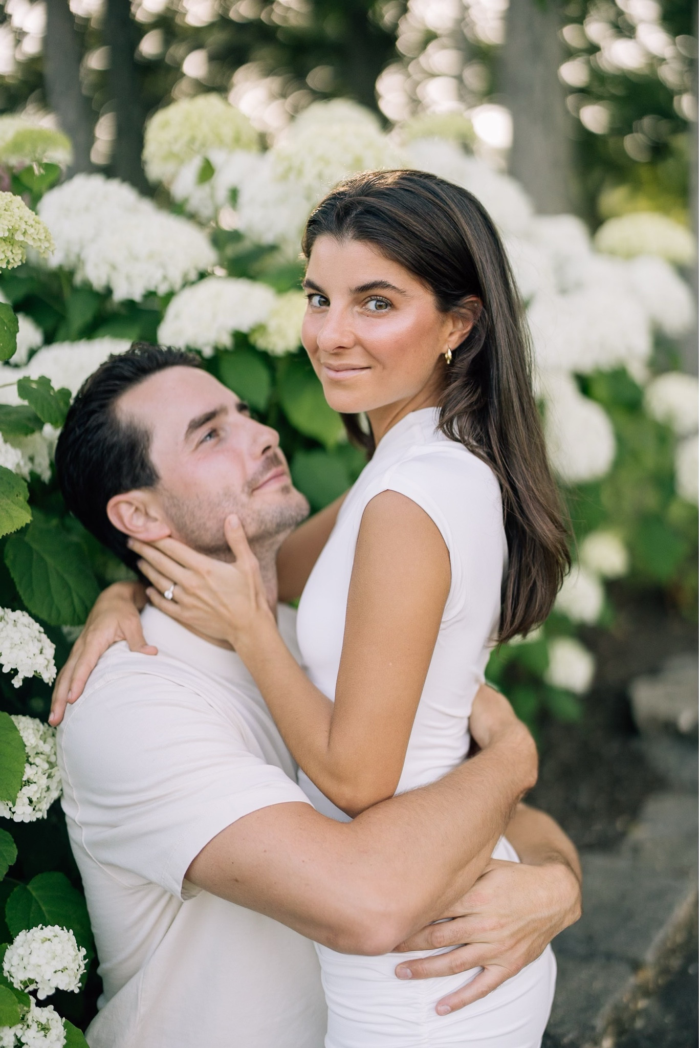 [8/5/25] code AFVIVIANE for extra 15% off (Jake’s outfit) engagement photos 💕 dress is meshki, wearing size xxs + linking other options!  Heels are also on sale for $40! 

Jake’s full outfit is abercrombie, he’s wearing large in both top + bottoms. 

#LTKWedding #LTKSeasonal #LTKMens