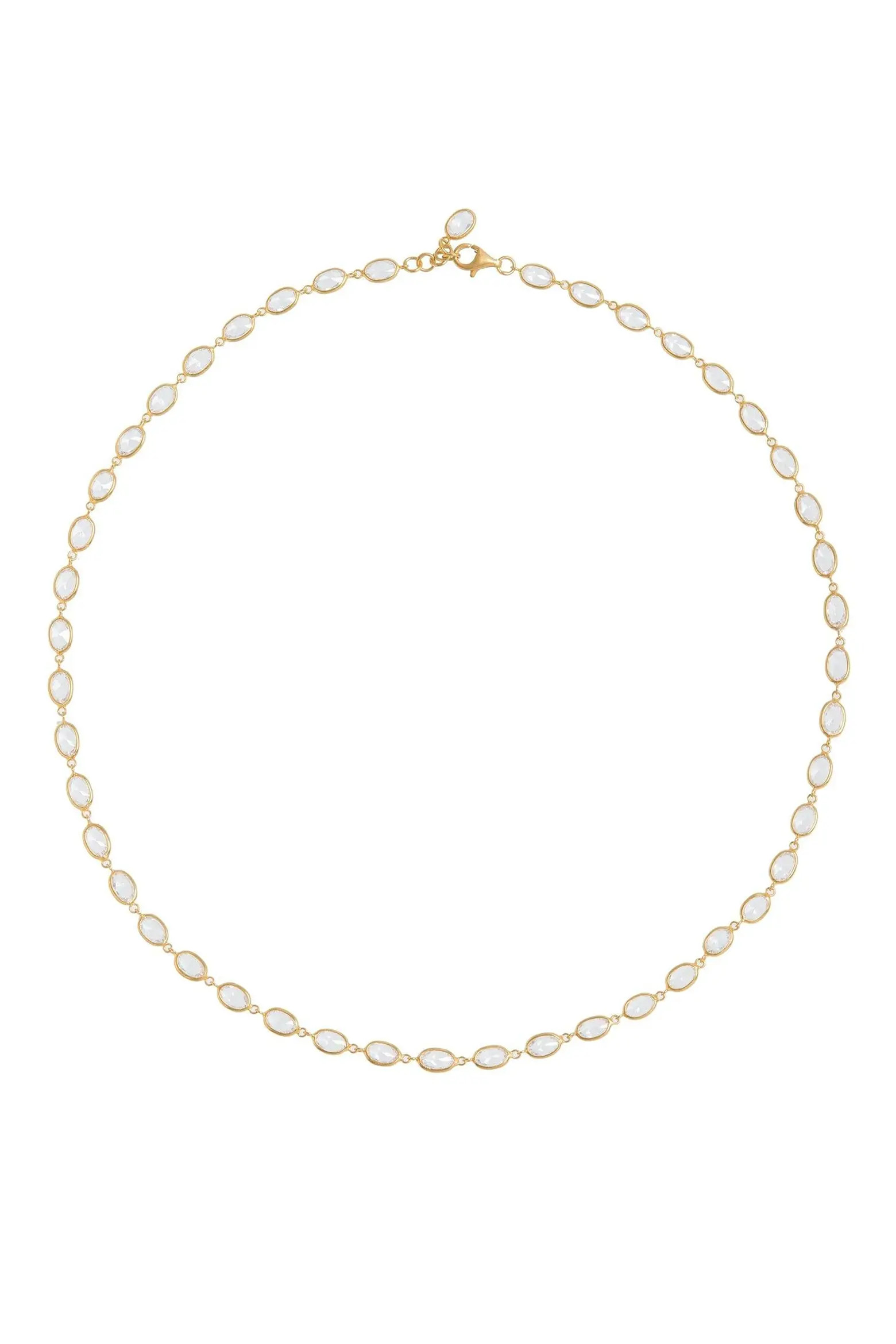 Oval Crystal Framed Necklace (Women) | Nordstrom | Nordstrom