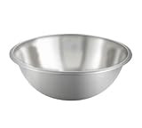 Winco MXBT-500Q Mixing Bowl, 5 Quart, Silver | Amazon (US)
