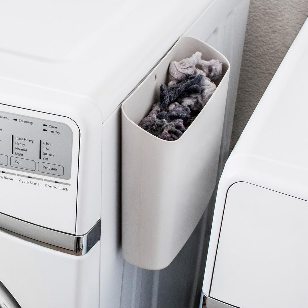 Simplation Magnetic Lint Bin for Laundry Room Storage, Lint Holder Bin | Amazon (US)