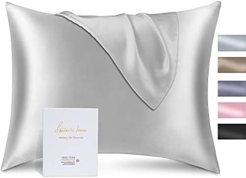 FANTASTIC HOUSE Silk Pillowcase 100% Mulberry for Hair and Skin, Both Side 22Momme 600 Thread Cou... | Amazon (US)