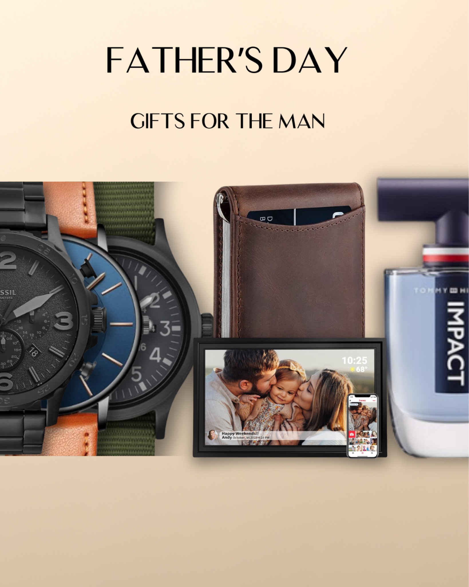 Celebrate the extraordinary man in your life this Father’s Day with timeless gifts that speak volumes. From sleek wallets and sophisticated perfumes to classic watches, these thoughtful presents are perfect for showing your appreciation. Elevate his style and make his day unforgettable with these must-have accessories. 

#LTKGiftGuide #LTKMens #LTKFamily